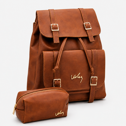 Bolso Morral Vélez de Cuero Legítimo - Lanzamiento Exclusivo Con Cosmetiquera de Regalo🎁