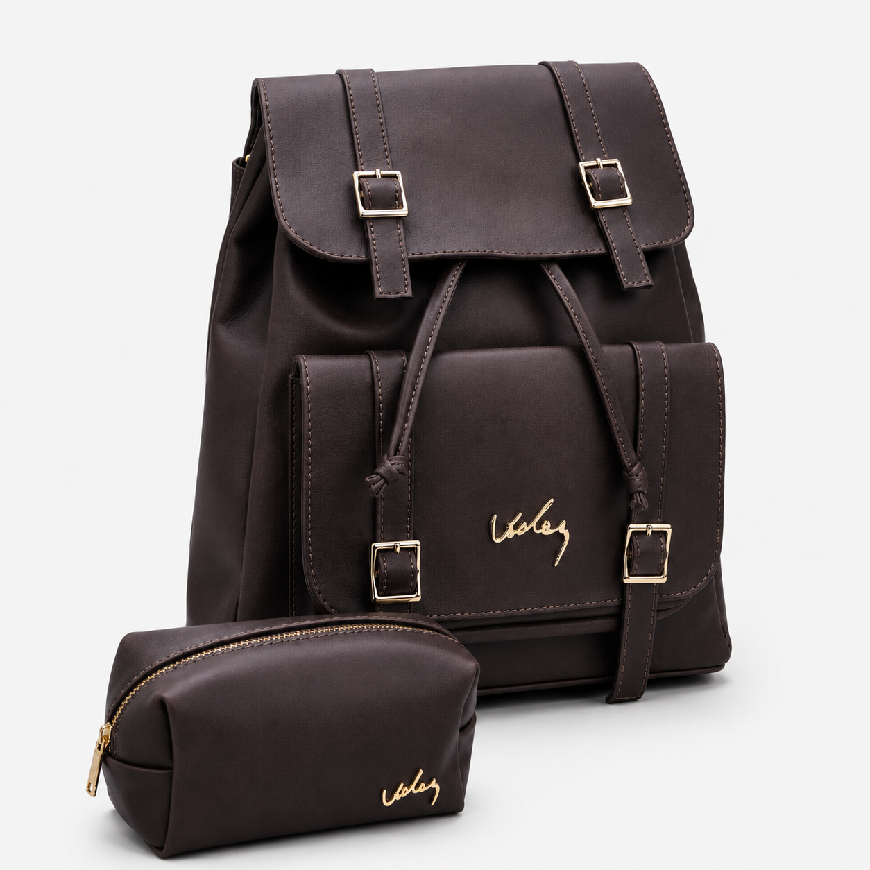 Bolso Morral Vélez de Cuero Legítimo - Lanzamiento Exclusivo Con Cosmetiquera de Regalo🎁