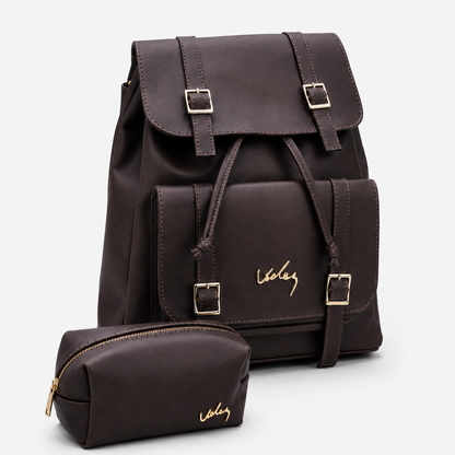 Bolso Morral Vélez de Cuero Legítimo - Lanzamiento Exclusivo Con Cosmetiquera de Regalo🎁