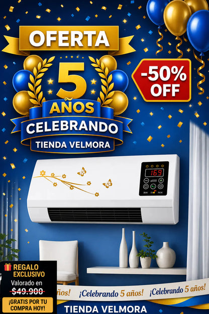 DualTemp - Aire Acondicionado Portátil Frío/Calor, Potente y Económico 50% OFF