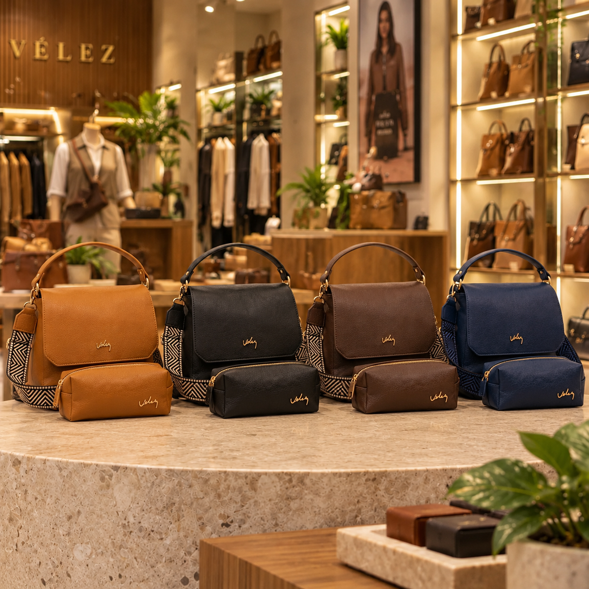 ✨ Bolso Vélez Elegante + Cosmetiquera de Regalo🎁